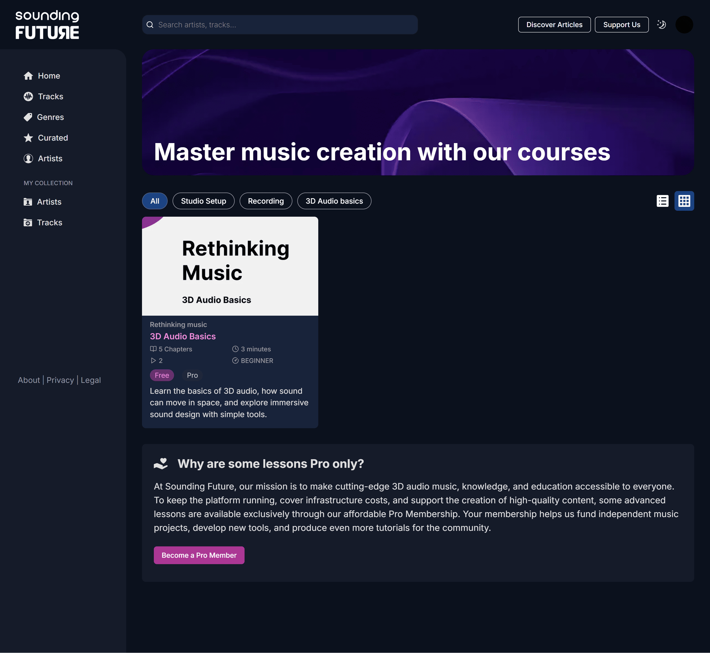 Audio courses